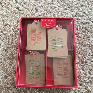 Rae Dunn Christmas 20 Gift Tags